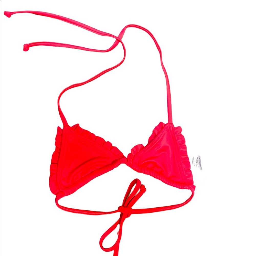 Billabong ruffle triangle bikini top